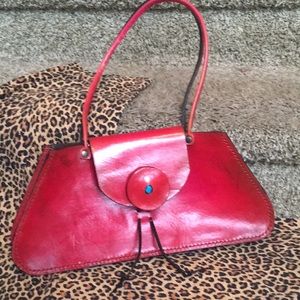 Handcrafted vintage leather purse